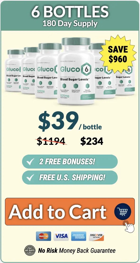 gluco6 6 bottle
